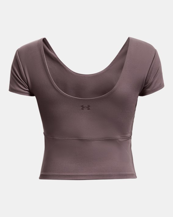 Women's UA Meridian Fitted Short Sleeve in Gray image number 5
